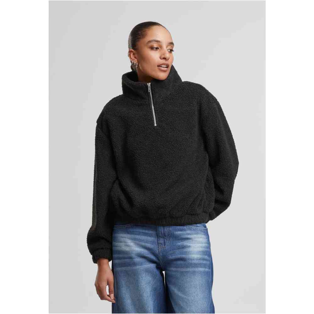 Urban Classics - Sherpa Troya Sweatshirt - Schwarz